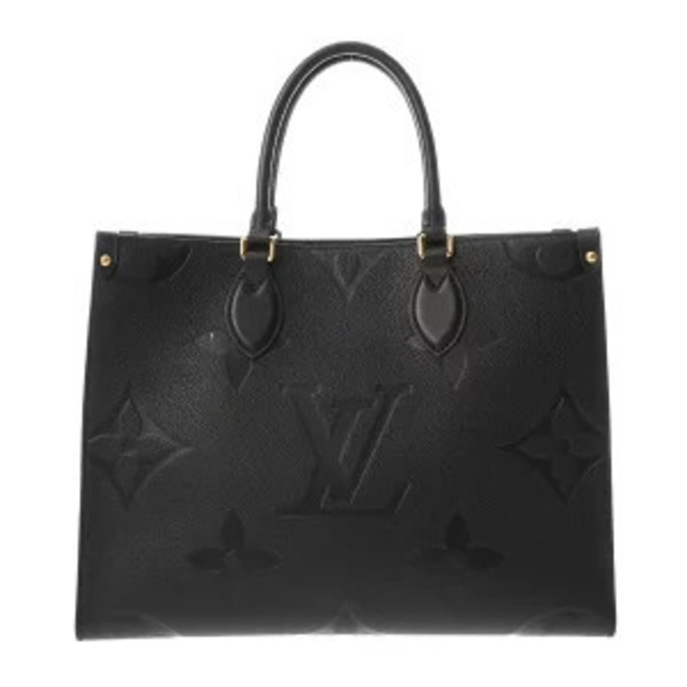 Louis Vuitton Monogram Empreinte On The Go Noir Black Leather Tote Bag